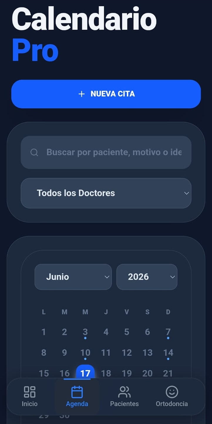 AzulDent en Android — agenda